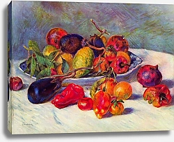Постер Ренуар Пьер (Pierre-Auguste Renoir) Натюрморт с южными плодами