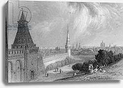 Постер Викерс альфред (грав, москва) Moscow from the Esplanade of the Kremlin, engraved by J. T. Willmore