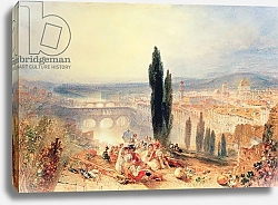 Постер Тернер Уильям (William Turner) Florence from near San Miniato, 1828