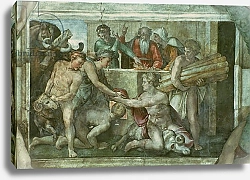 Постер Микеланджело (Michelangelo Buonarroti) Sistine Chapel Ceiling: Noah After the Flood