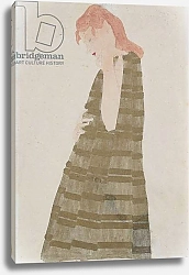Постер Шиле Эгон (Egon Schiele) Standing Woman in a Golden Dress