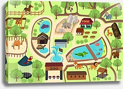 Постер Детский план Зоопарка №2