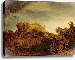 Постер Рембрандт (Rembrandt) Landscape with a Chateau