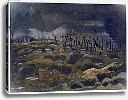 Постер Нэш Поль Nightfall, from British Artists at the Front, Continuation of The Western Front, Part Three, 1918