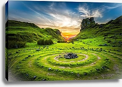 Постер Каменные круги на зеленых холмах