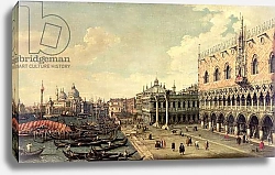 Постер Каналетто (Giovanni Antonio Canal) View of the Molo looking towards the entrance of the Grand Canal, Venice