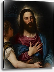 Постер Тициан (Tiziano Vecellio) The Temptation of Christ, c.1516-25