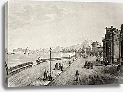 Постер Palermo promenade, Sicily, The original engraving, created by B. Rosaspina, may be dated to the firs