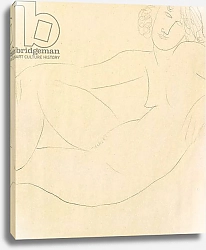 Постер Модильяни Амедео (Amedeo Modigliani) Femme Nue Accoudee, 1918