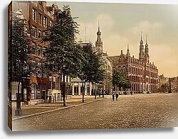 Постер Нидерланды. Амстердам, почтовое отделение