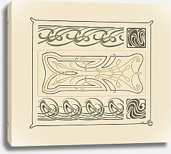 Постер Верней Морис Abstract design based on intertwined curvilinear shapes.