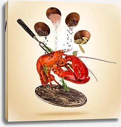 Постер Летающий красный омар