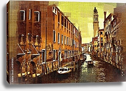 Постер Городской канал в Венеции