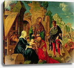 Постер Дюрер Альбрехт Adoration of the Magi, 1504