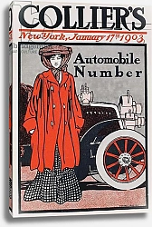 Постер Пенфилд Эдвард Cover illustration for the Automobile Number, Collier's Magazine, January 17th 1903