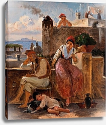 Постер Марстранд Вильгельм Neapolitan way of life. Study