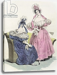 Постер Школа: Французская Fashion plate from, 'Le Follet Courrier des Salons Modes', 1832