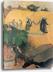 Постер Гоген Поль (Paul Gauguin) Сбор урожая в Бретани