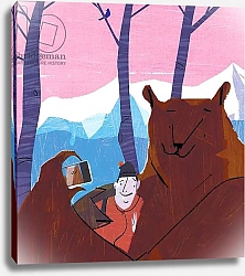 Постер Аллен Ричард (совр) Bear Selfie, 2015