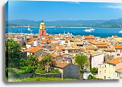 Постер Франция. Вид на Сан-Тропе и Лазурное побережье