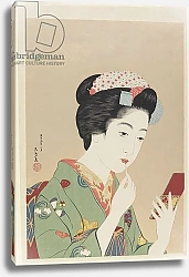 Постер Хасигути Гоё Woman Holding Lip Brush, February 1919