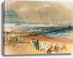 Постер Тернер Уильям (William Turner) Boats at Margate Pier
