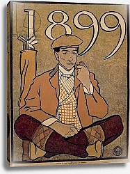 Постер Пенфилд Эдвард Golf Calendar, by Edward Penfield, poster, 1899