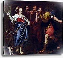 Постер Школа: Итальянская 17в. Rahab and the Emissaries of Joshua
