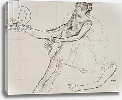 Постер Дега Эдгар (Edgar Degas) PD.23-1978 Dancer adjusting her tights, c.1880