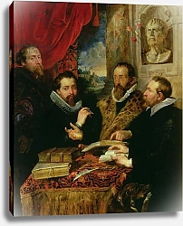 Постер Рубенс Петер (Pieter Paul Rubens) The Four Philosophers, c.1611-12