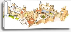 Постер Азнар Ценамор Фернандо Olite Castle. Navarra, Spain