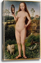 Постер Мемлинг Ханс Vanity, central panel from the Triptych of Earthly Vanity and Divine Salvation, c.1485