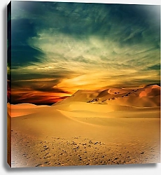 Постер Закат в пустыне 2