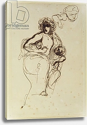 Постер Делакруа Эжен (Eugene Delacroix) Medea, before 1838
