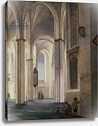 Постер Саенредам Питер The Interior of the Buurkerk at Utrecht, 1644