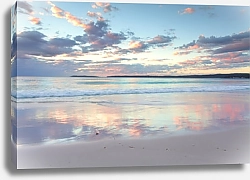 Постер Рассвет в пастельных тонах на берегу моря, Южный Уэльс, Австралия