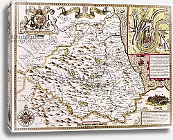 Постер Спид Джон The Bishoprick and City of Durham,1611-12