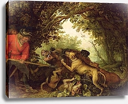 Постер Саверей Ролант Boar Hunt, 1611