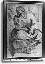 Постер Рубенс Петер (Pieter Paul Rubens) The Prophet Jeremiah, after Michelangelo Buonarroti