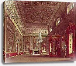 Постер Пайн Уильям (грав) The Saloon, Buckingham Palace from Pyne's 'Royal Residences', 1818