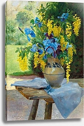 Постер Ветцко-Эренбергер Элла A Floral Bouquet with Irises and Laburnum