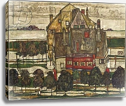 Постер Шиле Эгон (Egon Schiele) Single Houses 1915