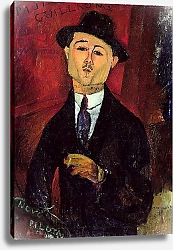 Постер Модильяни Амедео (Amedeo Modigliani) Paul Guillaume Novo Pilota, 1915