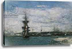 Постер Буден Эжен (Eugene Boudin) The Port of Havre, c.1864-66