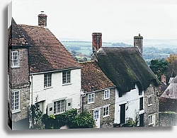 Постер Старые дома Голд-Хилл, Шафтсбери, Великобритания