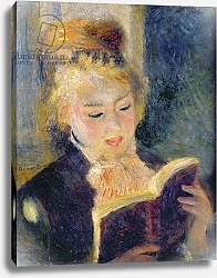 Постер Ренуар Пьер (Pierre-Auguste Renoir) Girl Reading, 1874