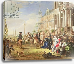 Постер Джансенс Иероним An Elegant Company Before a Palace, 1668