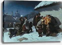 Постер Трутовский Константин Колядки в Малороссии. 1864