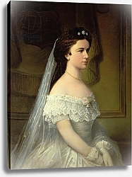 Постер Школа: Австрийская 19в. Elizabeth of Bavaria, Empress of Austria