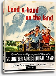 Постер Lend a hand on the land. Spend your holidays – or part of them at a Volunteer Agricultural Camp